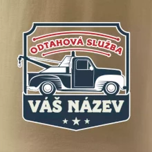 Odtahová služba - erb - červený nápis