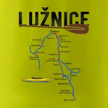 Mapa řeky Lužnice