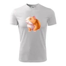 Morče - kreslené, bílo oranžové