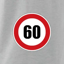 Dopravní značka - omezení rychlosti 60