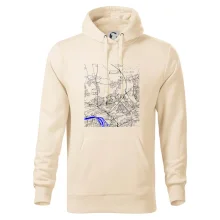 Praha 18200 - Mapa s vodními toky