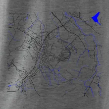 Kopřivnice - Mapa s vodními toky