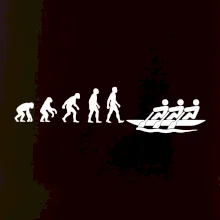 Evoluce veslování 3 lidi