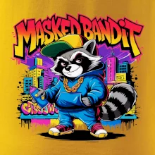 Mýval - masked bandit grafitti