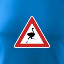Dopravní značka - Pozor pštros
