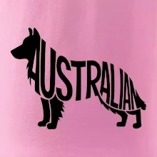 Australský Ovčák - nápis v těle