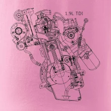 Motor Škoda/ VW 1.9L  TDI z boku
