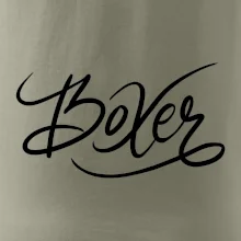 Boxer - nápis okrasný