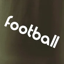FOOTBALL nápis šikmo