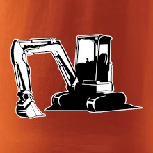 Bagr bez nápisu černobílý