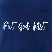 Put God first psací nápis