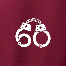 Narozeninové tričko pro policajta - pouta 60