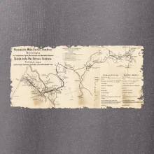 Mapa Báňské dráhy z Moravské Ostravy do Doubravy