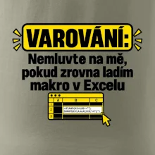 Varování nerušit při makru v excelu