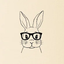 Králík s brýlemi