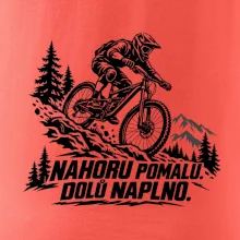 Nahoru pomalu dolů naplno - horský sjezdař