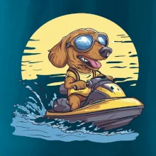 Jezevčík na vodním skútru