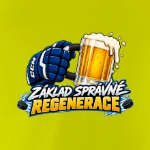 Hokejová regenerace s pivem