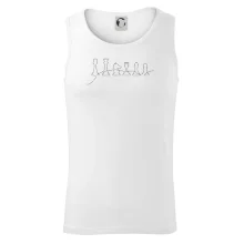 Šachové figurky v řadě - obrys