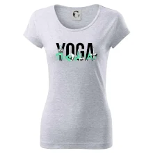 Yoga nápis barevný