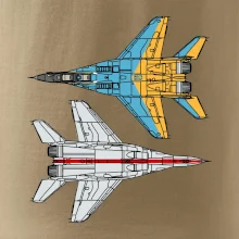 Mig 29 Fulcrum ze spoda a ze zhora