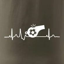 EKG fotbal rozhodčí a píšťalka