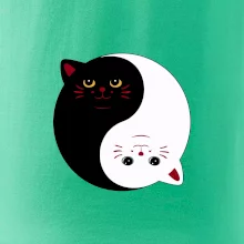 Kočky jin jang barevné