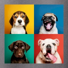 Psi štěňata koláž