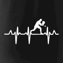 EKG stolní tenista stojící