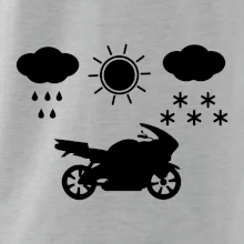 Motorkář za každého počasí - silnice