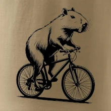 Kapybara na kole černá