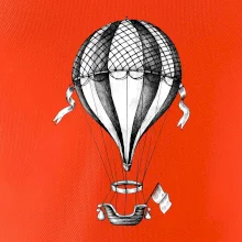 Horkovzdušný balón  kreslený