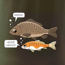 Hezké Vánoce Kapr a Koi kapr (Hana-creative)