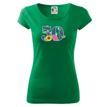 Květinové číslo kreslené - 50