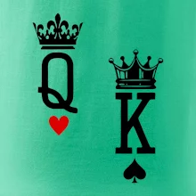 King & Queen logo na prso