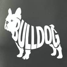 Bulldog  nápis v těle