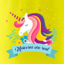 Unicorns are real duhový Unicorns are real duhový