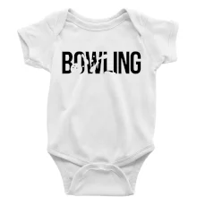 Bowling nápis kuželky