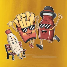 Souboj o hranolky kečup tatarka