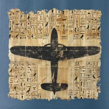 Egyptské hieroglyfy letadlo