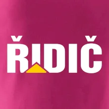 Řidič nápis Řidič nápis