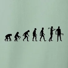 Evoluce dřevorubec - sekera