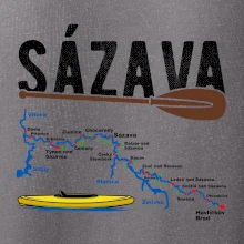 Mapa řeky Sázavy