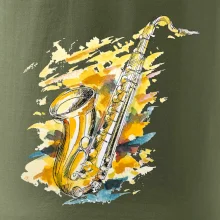 Saxofon malovaný
