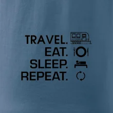Eat sleep travel - Velký  přívěs Eat sleep travel - Velký  přívěs