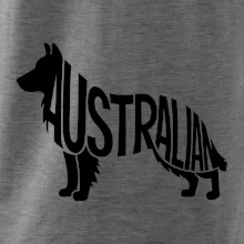 Australský Ovčák - nápis v těle