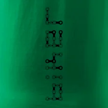 Biker nápis na výšku řetěz