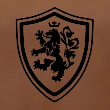 Český lev erb na prsu a na zádech