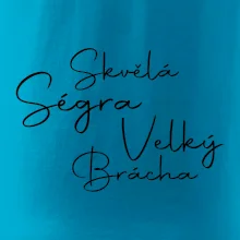 Velký brácha - nápis na zádech