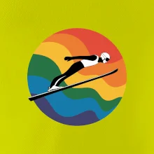 Skokan na lyžích v kruhu